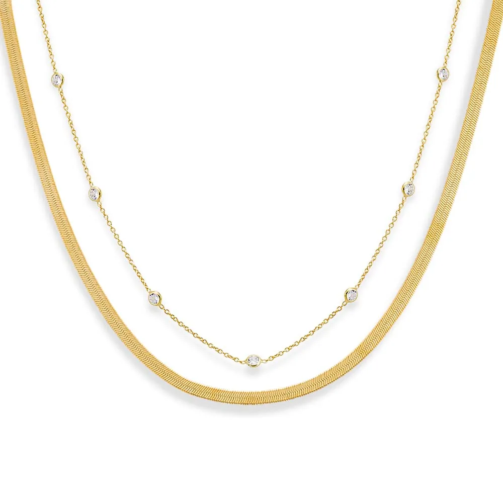 The "I’m Chilling" Necklace Combo Set sold by Adina Eden's