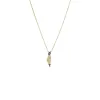 Diamond X Sapphire Blue Map Of Israel Necklace 14K sold by Adina Eden's