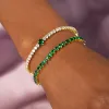 Colored Heart Tennis Bracelet sold by Adina Eden's