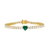 Colored Heart Tennis Bracelet sold by Adina Eden's