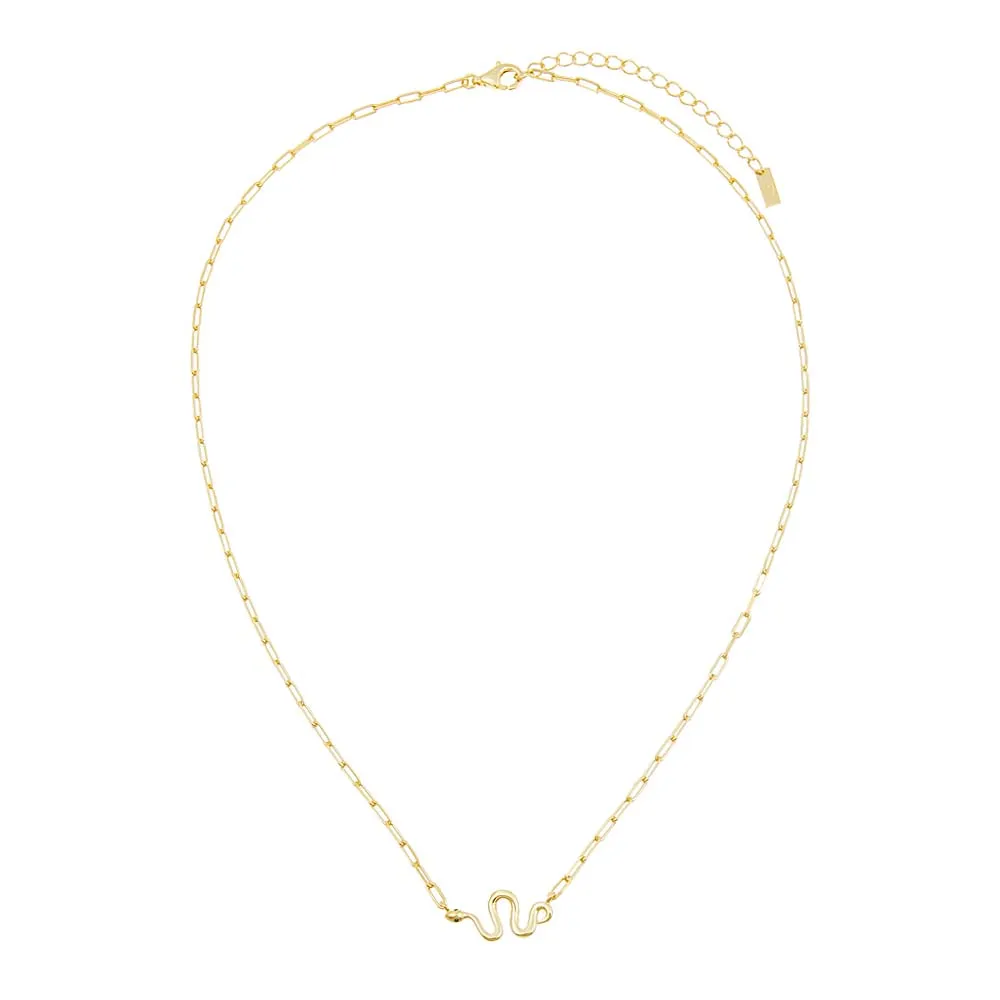 CZ Snake Link Necklace sold by Adina Eden's product image thumbnail 3