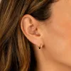 CZ Mini Huggie Earring sold by Adina Eden's