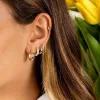 CZ Mini Huggie Earring sold by Adina Eden's