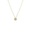 Diamond Pave Starburst Pendant Necklace 14K sold by Adina Eden's
