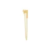 Mini Solid Bar Chain Drop Stud Earring 14K sold by Adina Eden's