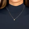 Diamond Pave Starburst Pendant Necklace 14K sold by Adina Eden's