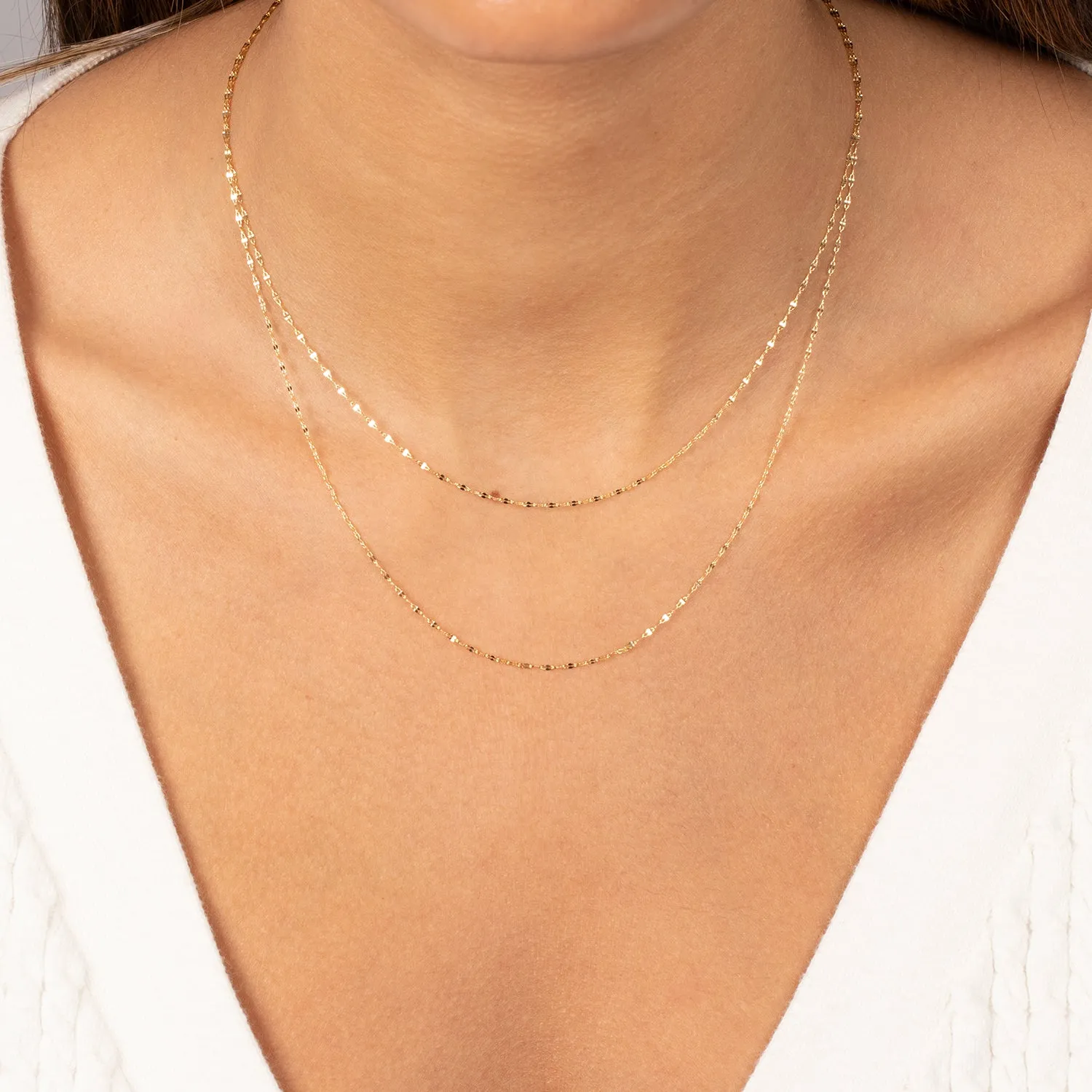 Hammered Cable Chain 14K sold by Adina Eden's product image thumbnail 2