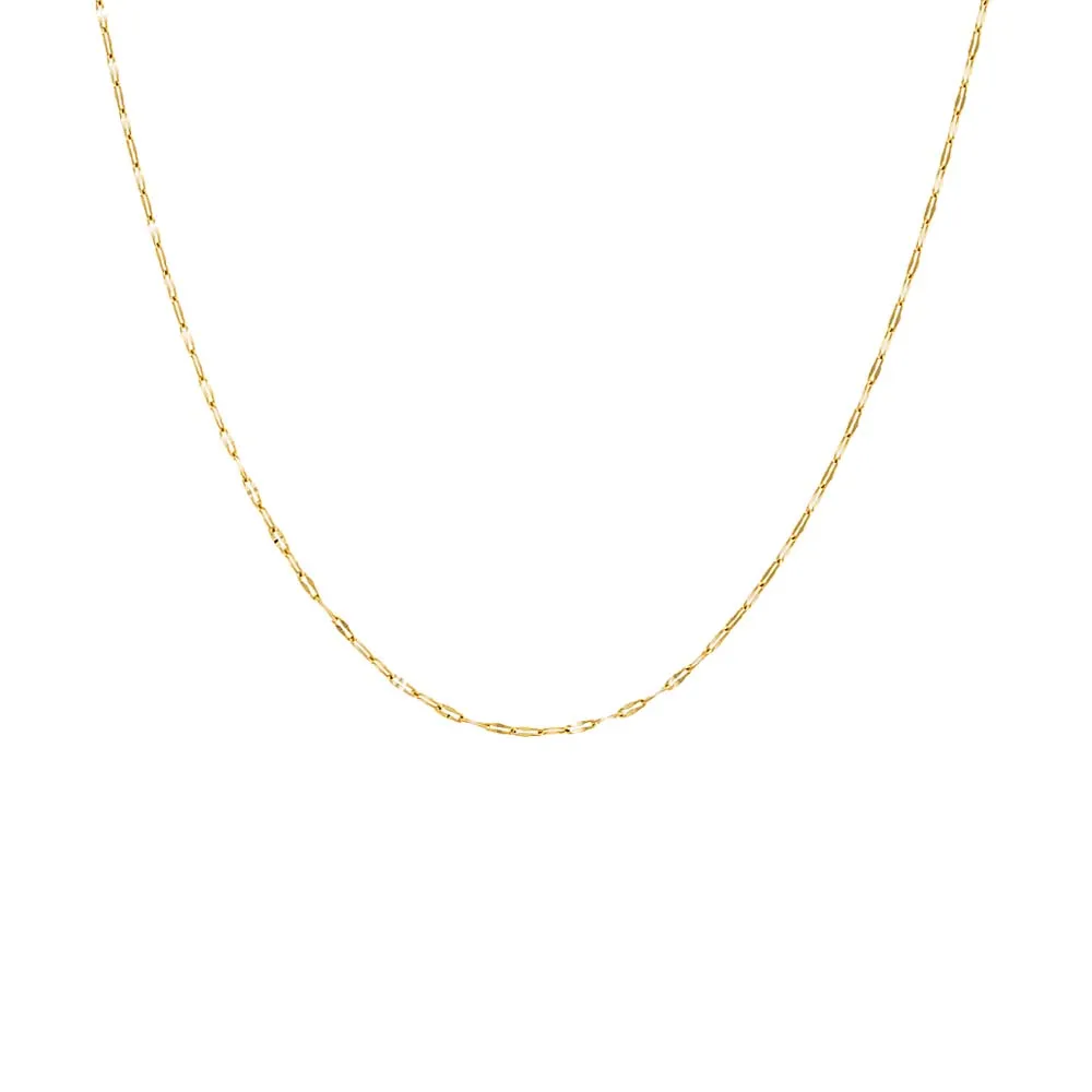 Hammered Cable Chain 14K sold by Adina Eden's