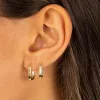 Solid Thick Link Hoop Earring sold by Adina Eden's
