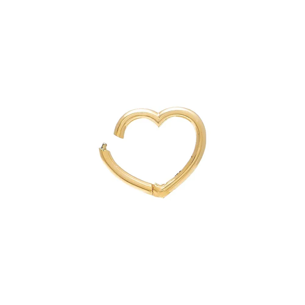 Large Heart Charm Connector Clasp 14K sold by Adina Eden's product image thumbnail 2