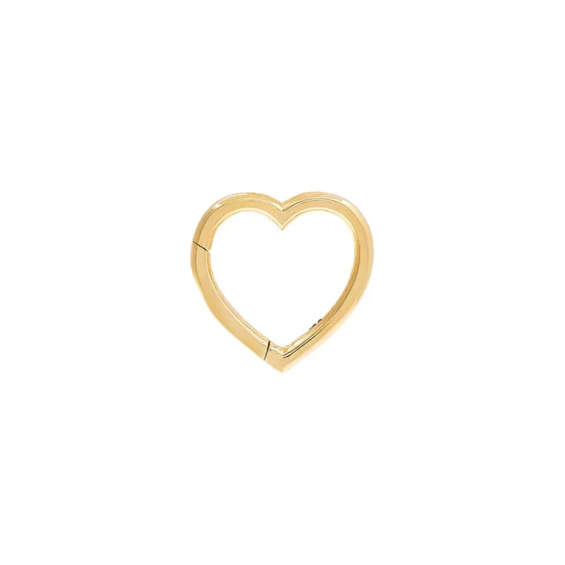 Large Heart Charm Connector Clasp 14K sold by Adina Eden's