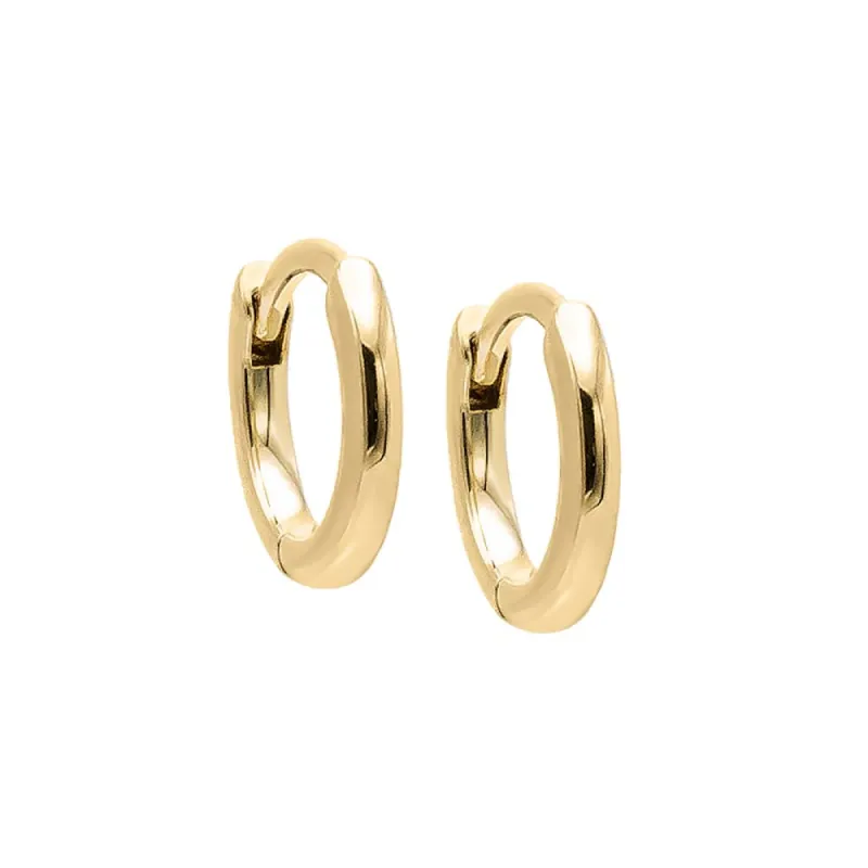 Solid Mini Cartilage Huggie Earring 14K sold by Adina Eden's