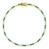 CZ Colored Tennis Anklet sold by Adina Eden's