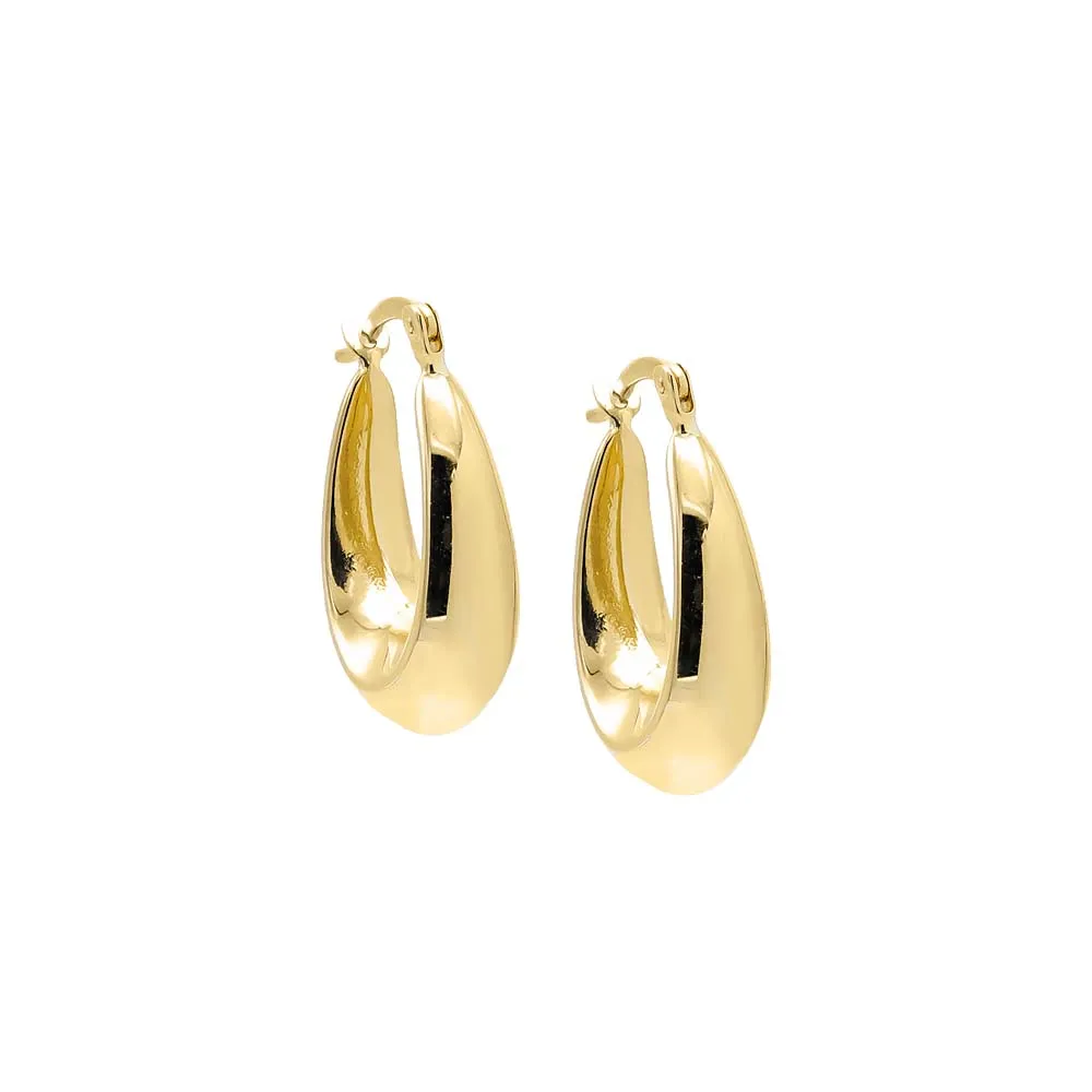 Solid Mini Graduated Hoop Earring 14K sold by Adina Eden's