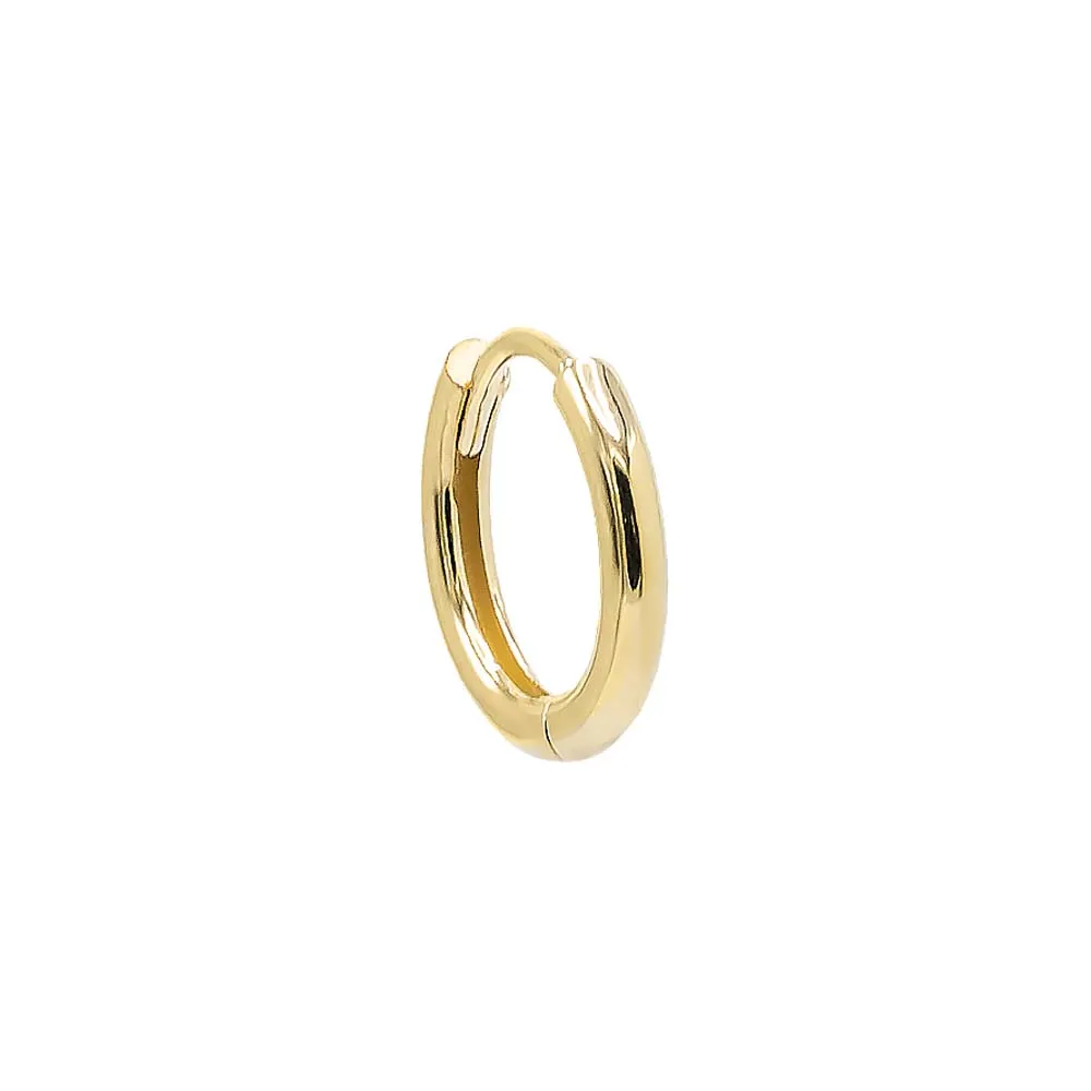 Solid Rounded Huggie Earring 14K sold by Adina Eden's product image thumbnail 2