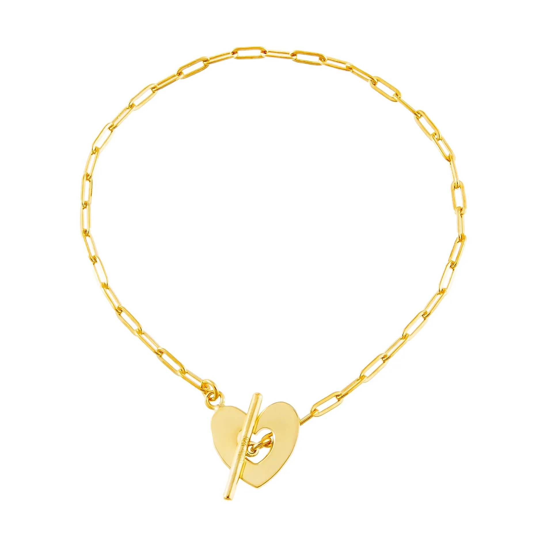 Open Heart Toggle Link Bracelet sold by Adina Eden's product image thumbnail 3