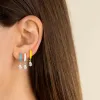 Enamel Teardrop Huggie Earring sold by Adina Eden's