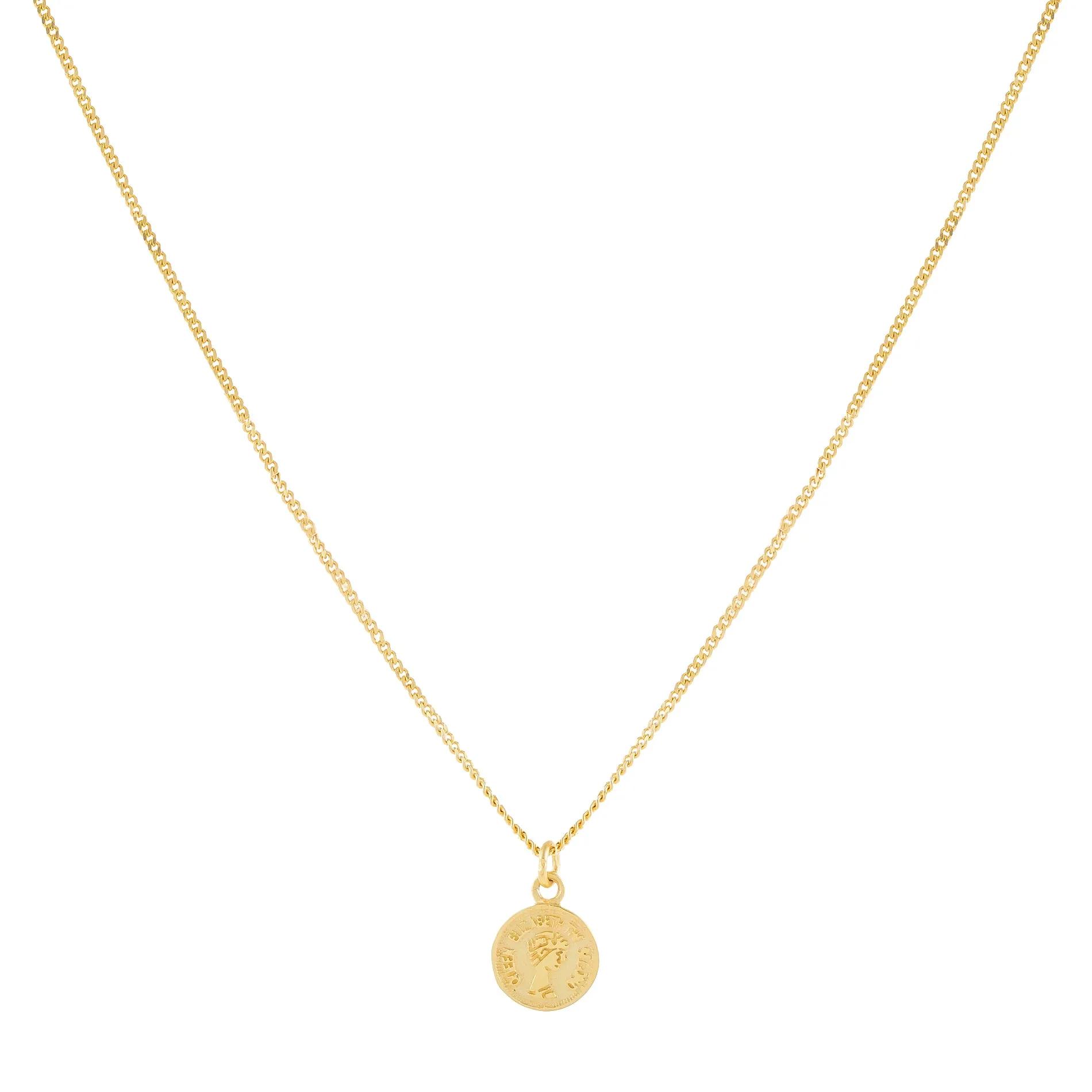 Tiny Coin Necklace sold by Adina Eden's