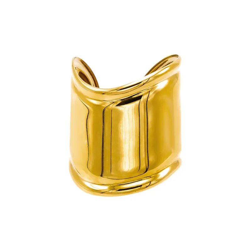 Super Wide Curved Bangle Bracelet sold by Adina Eden's