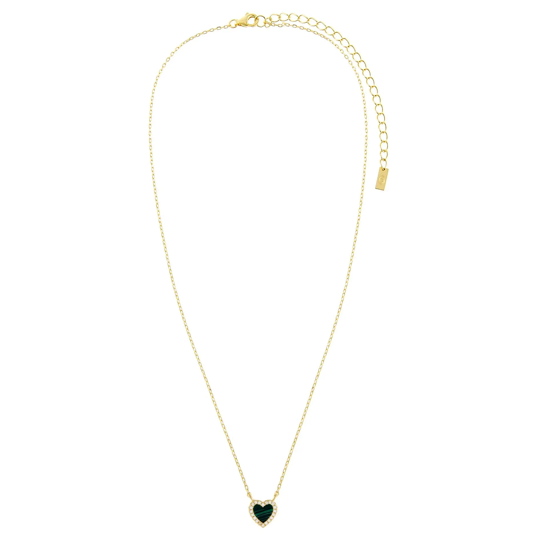 CZ Mini Heart Necklace sold by Adina Eden's product image thumbnail 4