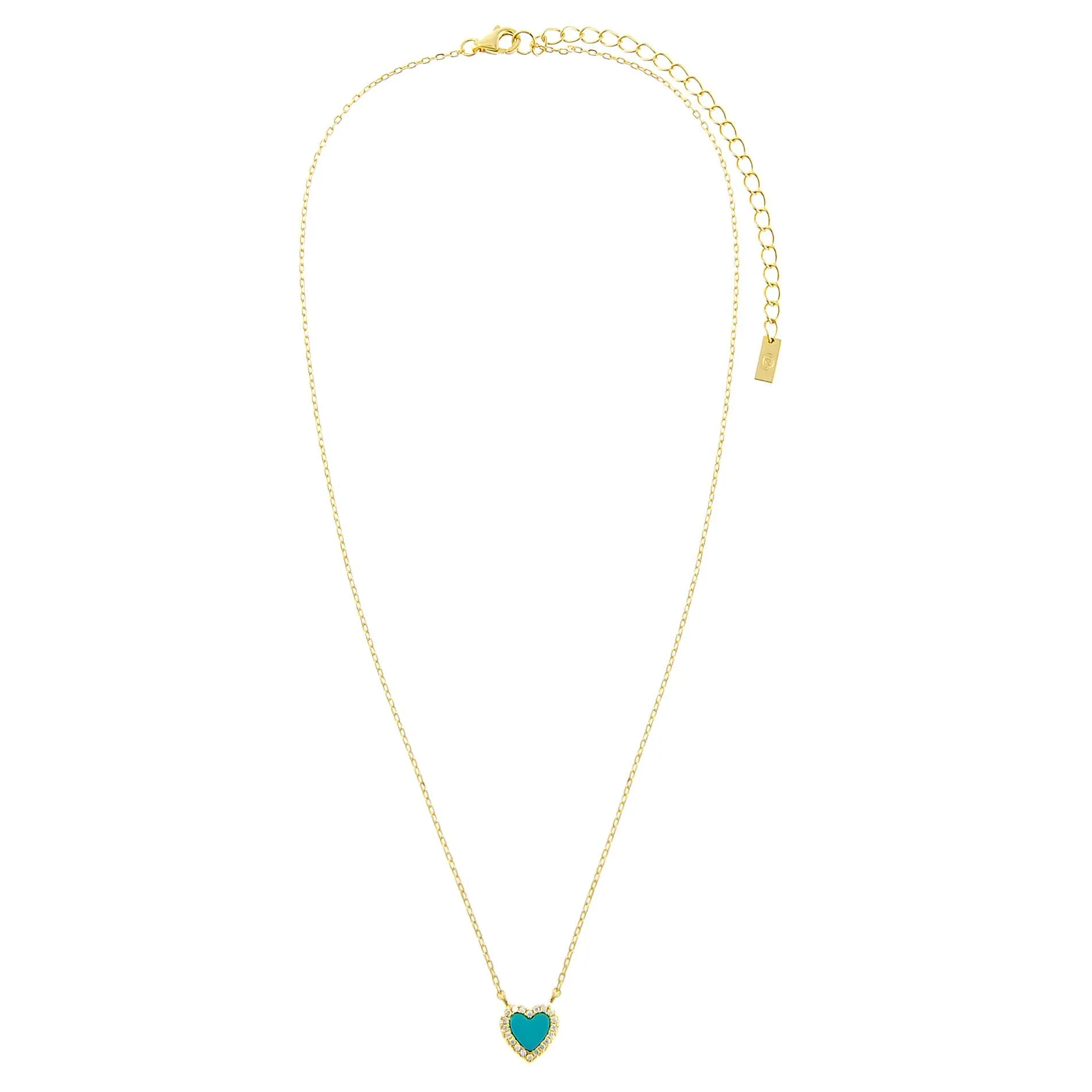 CZ Mini Heart Necklace sold by Adina Eden's product image thumbnail 2