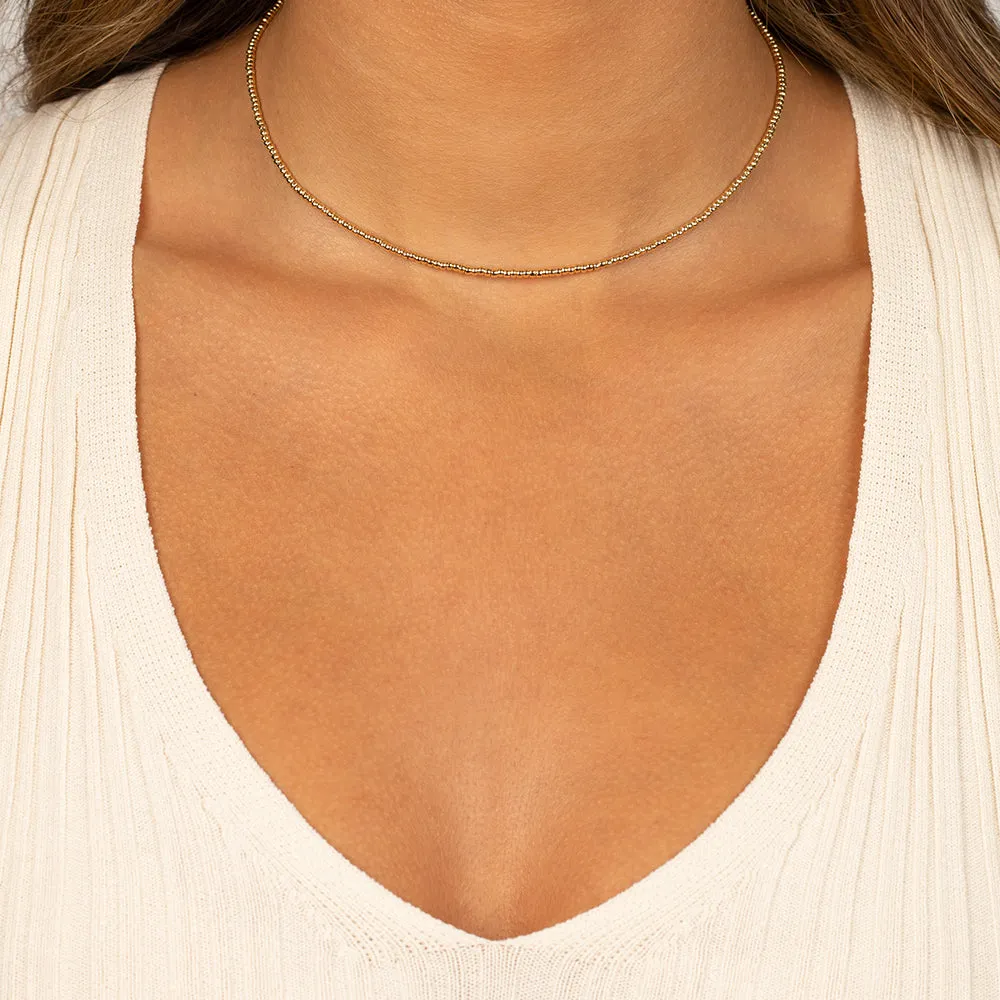 Mini Beaded Ball Necklace sold by Adina Eden's product image thumbnail 2