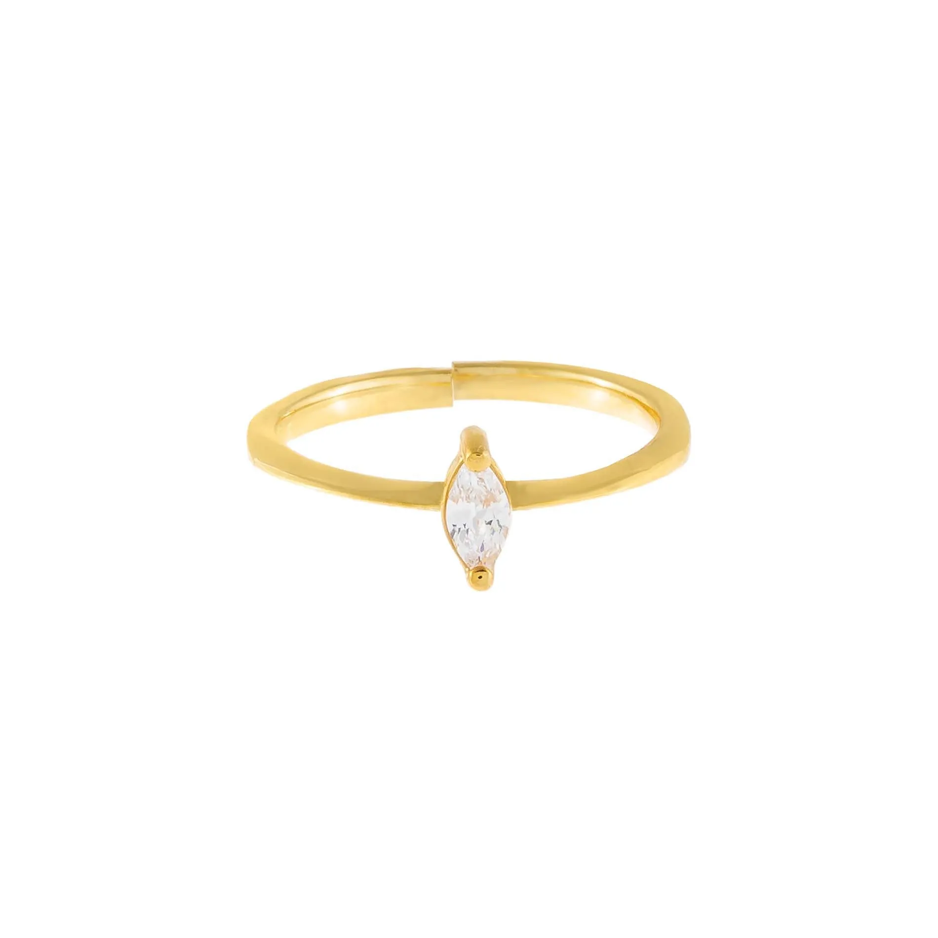 CZ Marquise Stone Ring sold by Adina Eden's product image thumbnail 3