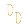 Solid Geometric Shape Hoop Earring 14K sold by Adina Eden's