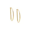Solid Geometric Shape Hoop Earring 14K sold by Adina Eden's