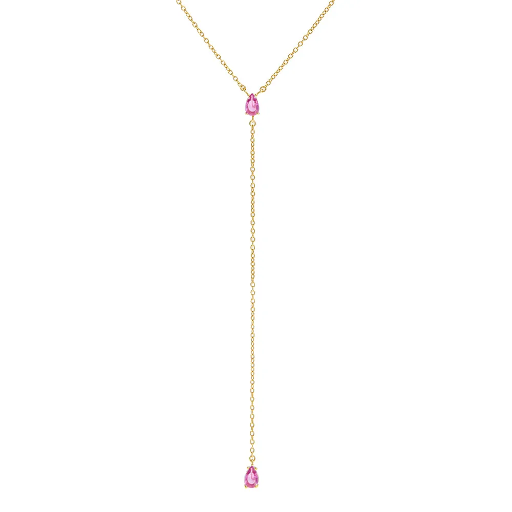 CZ Teardrop Lariat sold by Adina Eden's product image thumbnail 5