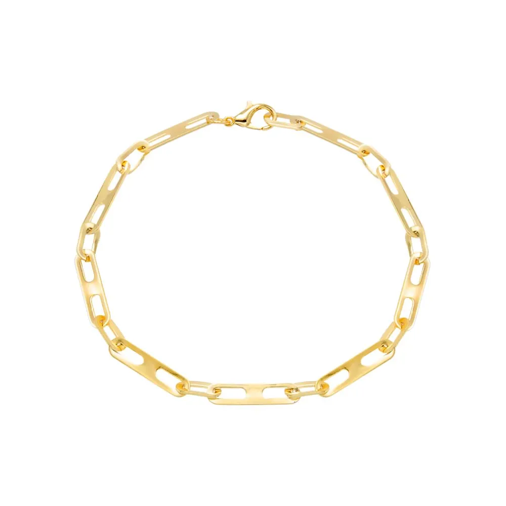 Boxed Elongated Mariner Chain Anklet sold by Adina Eden's