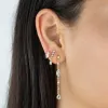 Pavé Teardrop Stud Earring sold by Adina Eden's