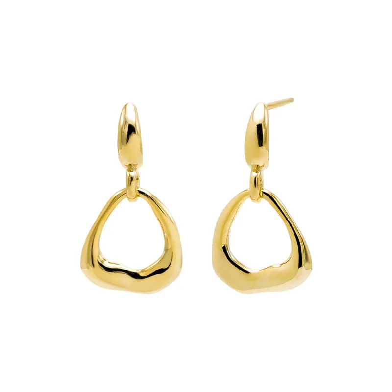 Open Pendant Drop Stud Earring sold by Adina Eden's