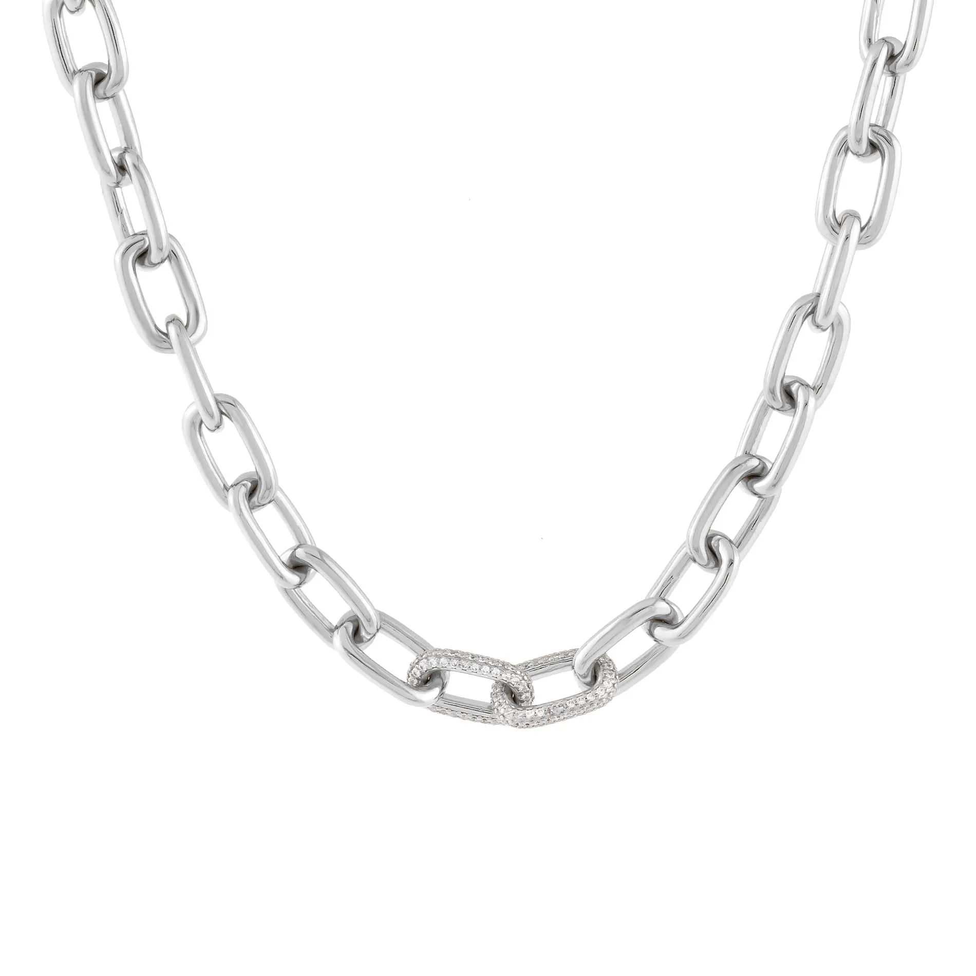 Pavé Chain Necklace sold by Adina Eden's product image thumbnail 5