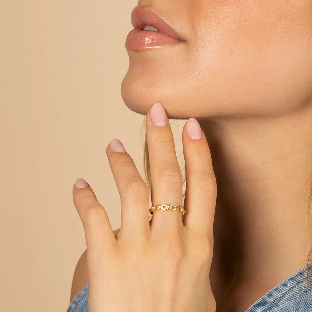 CZ Chain Link Ring sold by Adina Eden's product image thumbnail 3