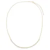 Diamond Round X Baguette Tennis Choker 14K sold by Adina Eden's