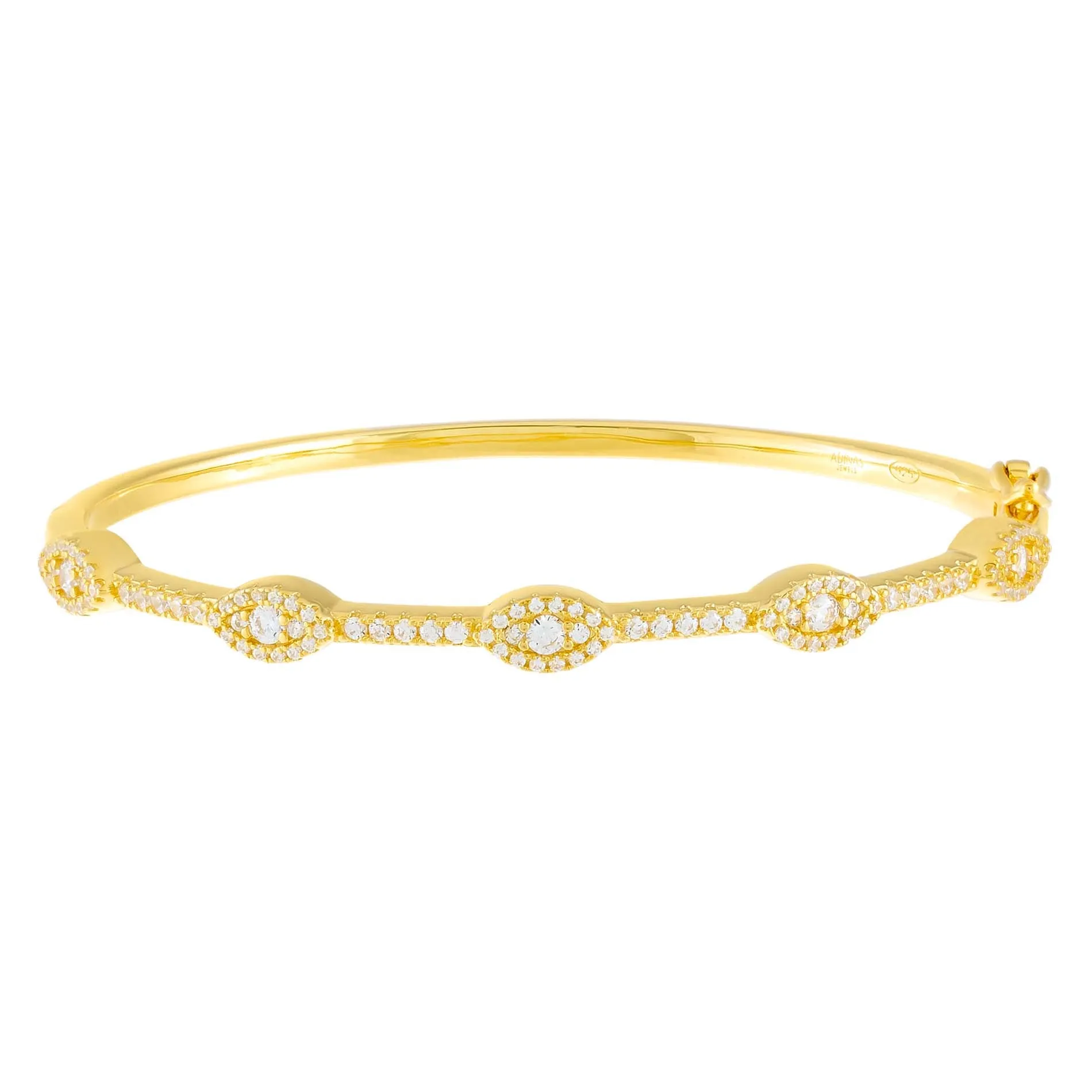 CZ Evil Eye Bangle sold by Adina Eden's