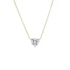 Lab Grown Diamond Heart Solitaire Necklace 14K sold by Adina Eden's