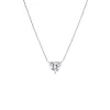 Lab Grown Diamond Heart Solitaire Necklace 14K sold by Adina Eden's