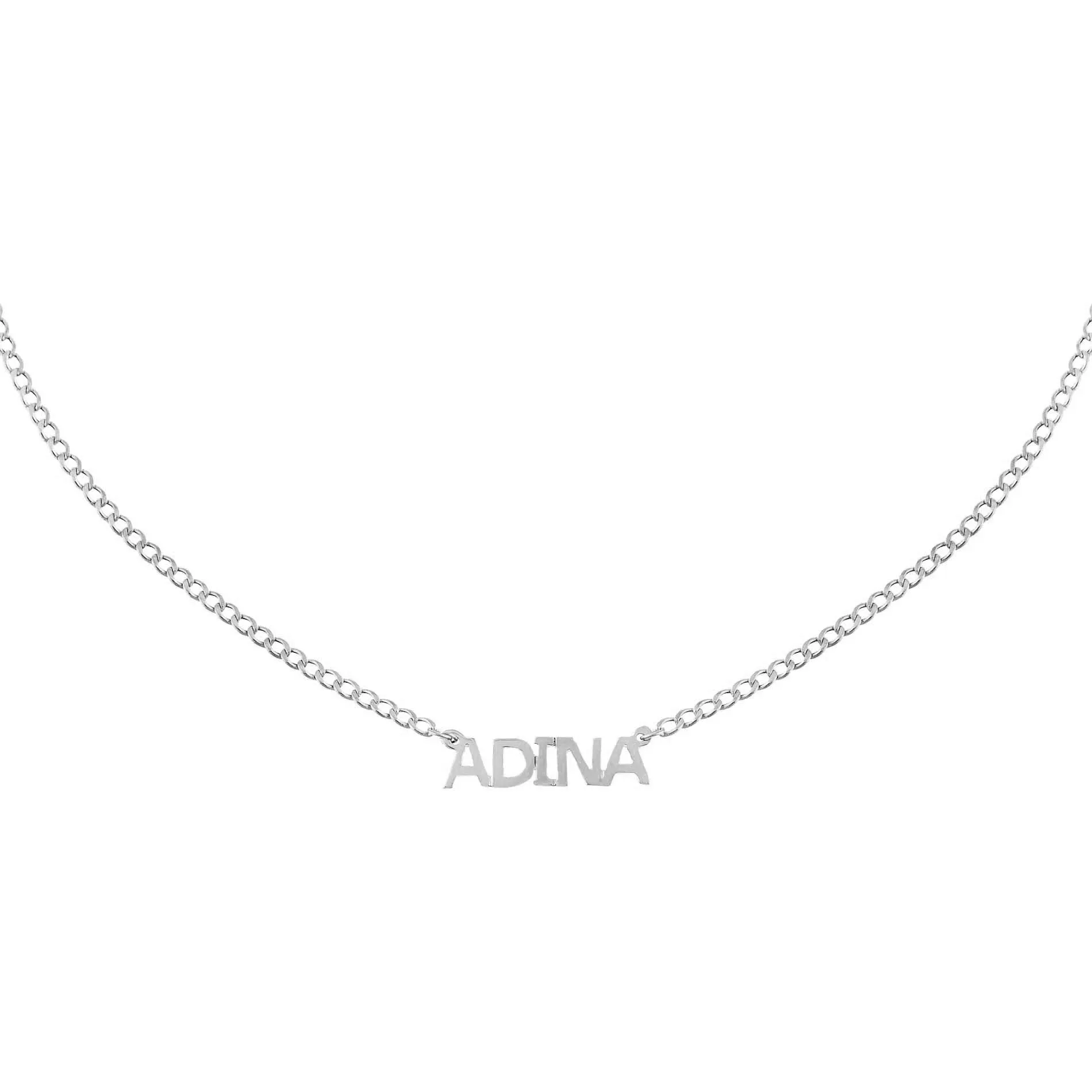 Mini Nameplate Choker 14K sold by Adina Eden's product image thumbnail 5