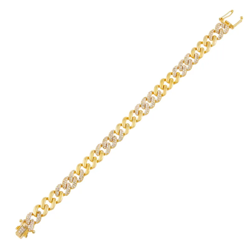 Pavé Chain Link Bracelet sold by Adina Eden's