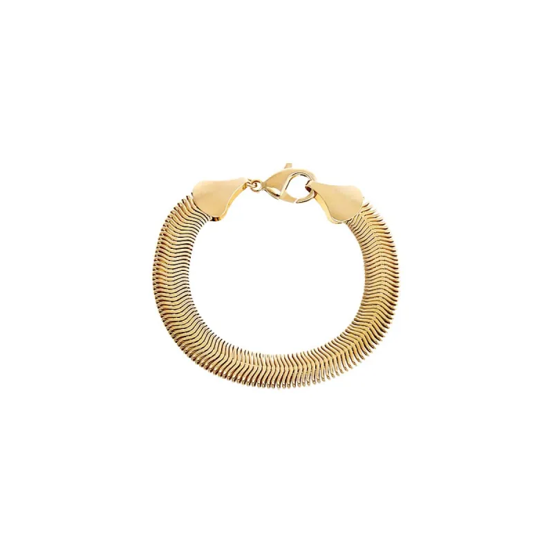 Flat Snake Chain Bracelet sold by Adina Eden's