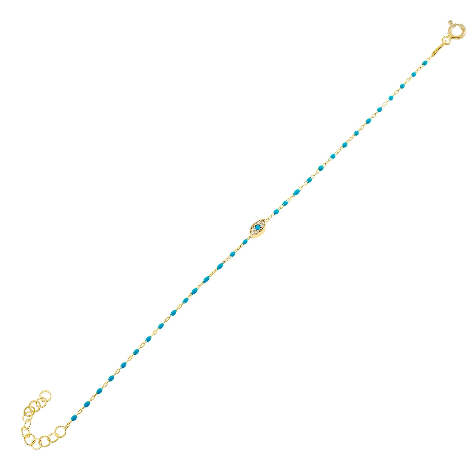 Evil Eye Enamel Bracelet sold by Adina Eden's