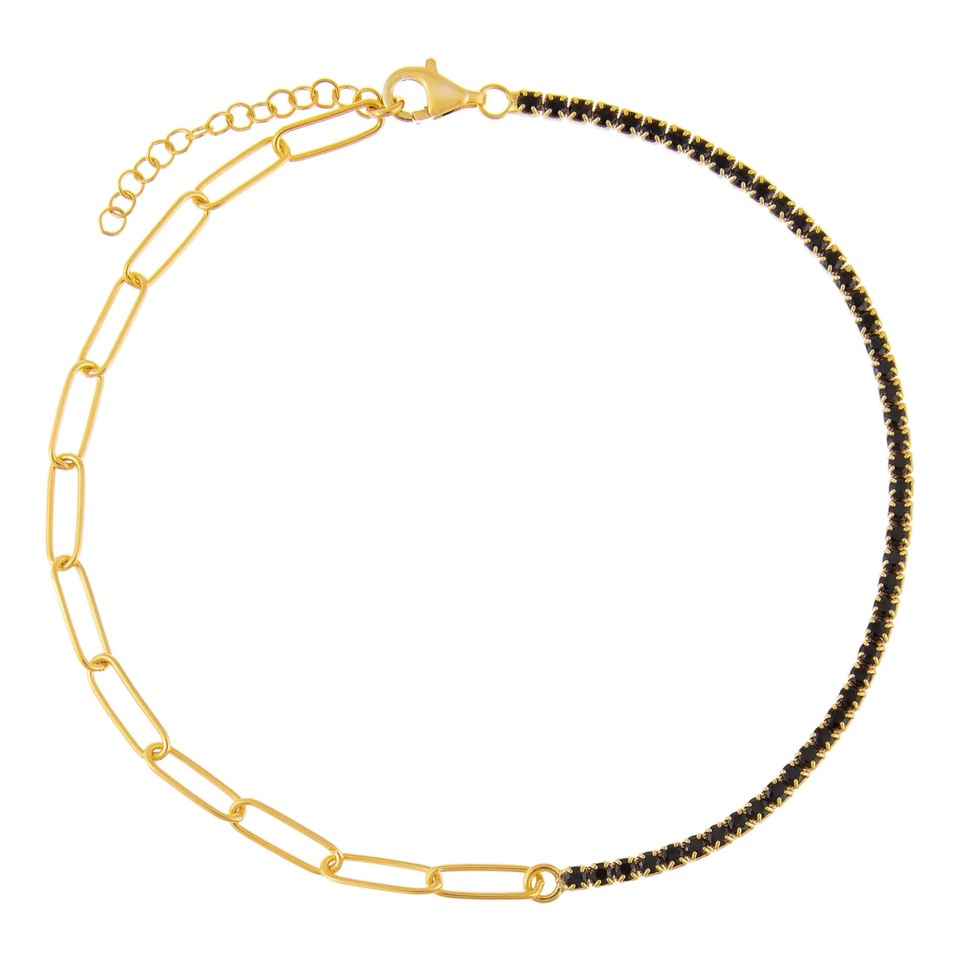 Tennis X Link Anklet sold by Adina Eden's product image thumbnail 4