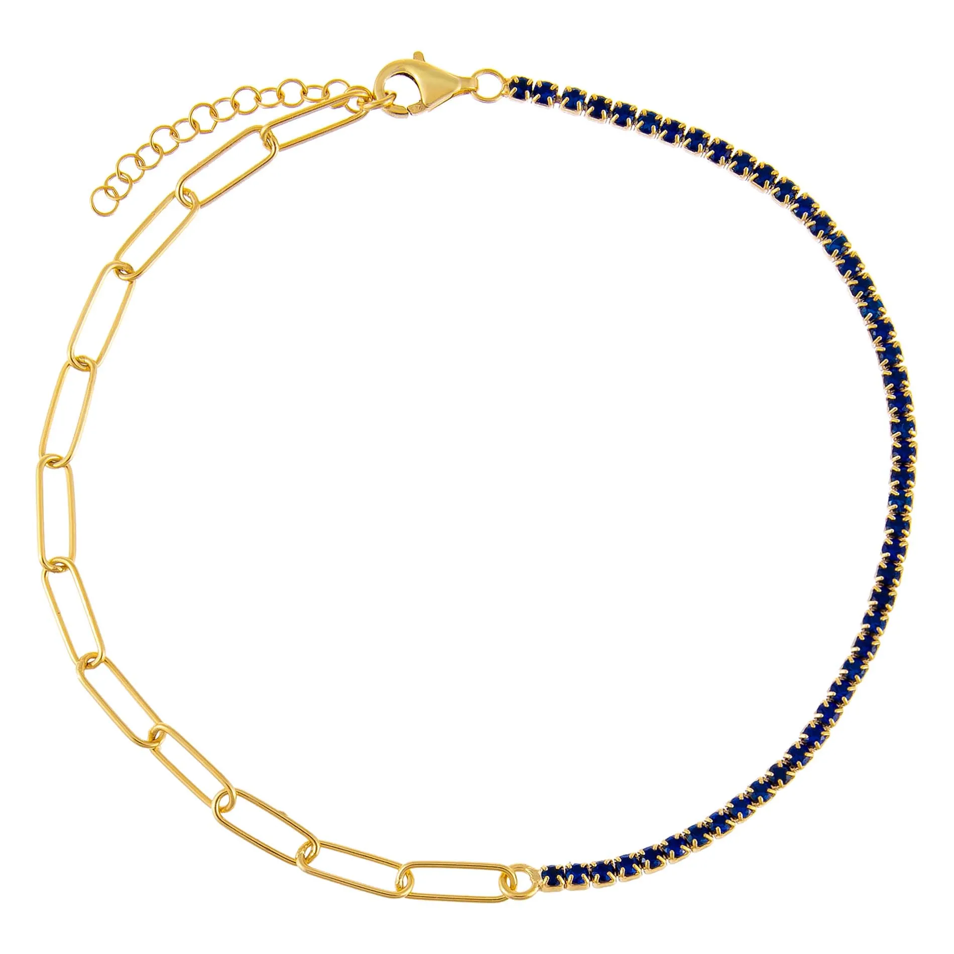 Tennis X Link Anklet sold by Adina Eden's product image thumbnail 3