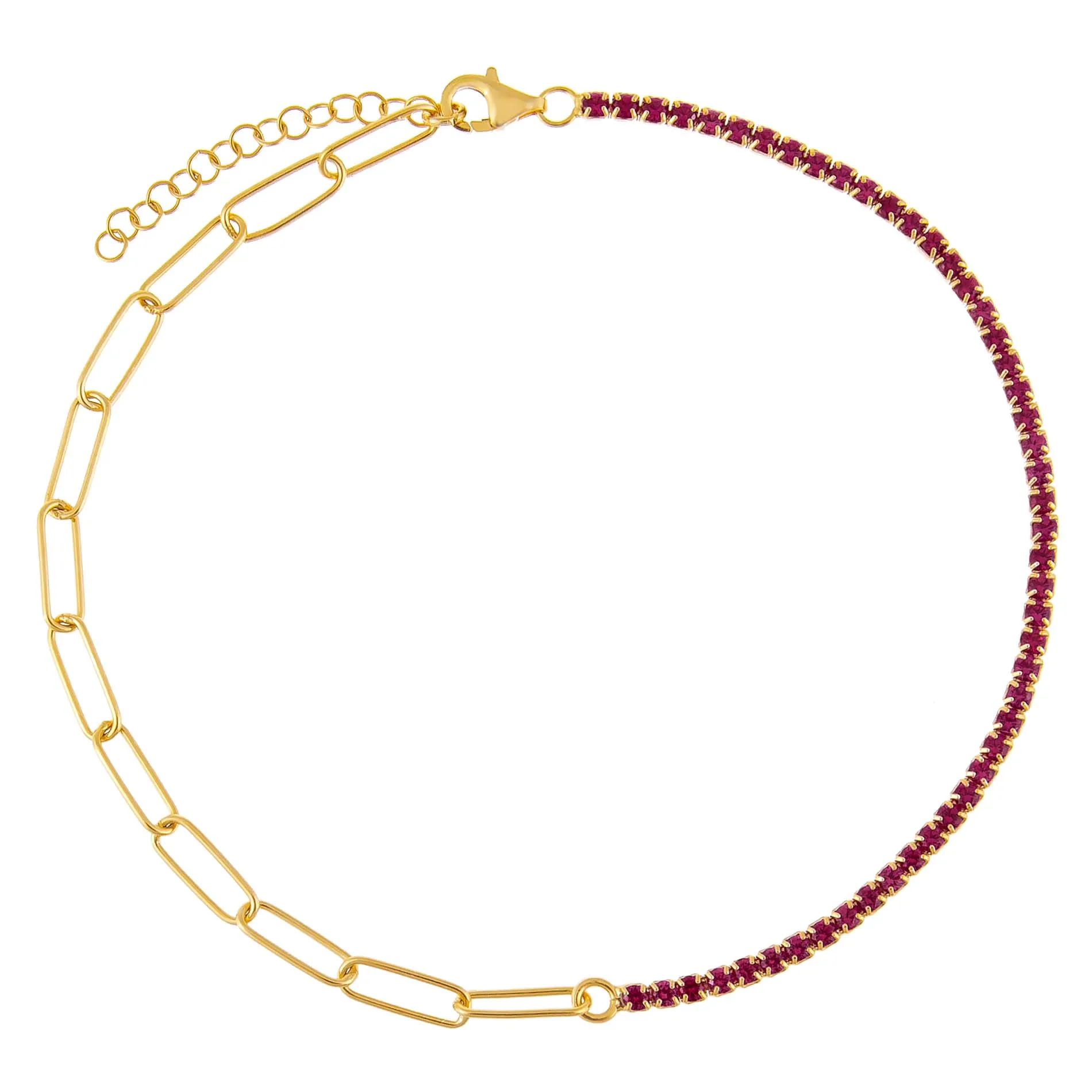 Tennis X Link Anklet sold by Adina Eden's product image thumbnail 5