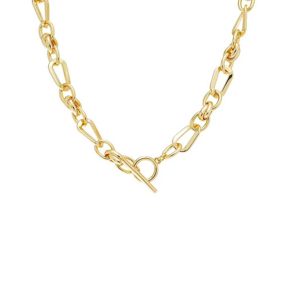 Chunky Multi Open Link Toggle Necklace sold by Adina Eden's