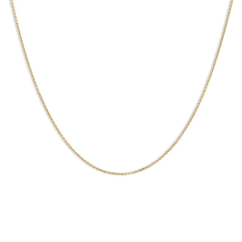 Dainty Cable Chain Necklace 14K sold by Adina Eden's