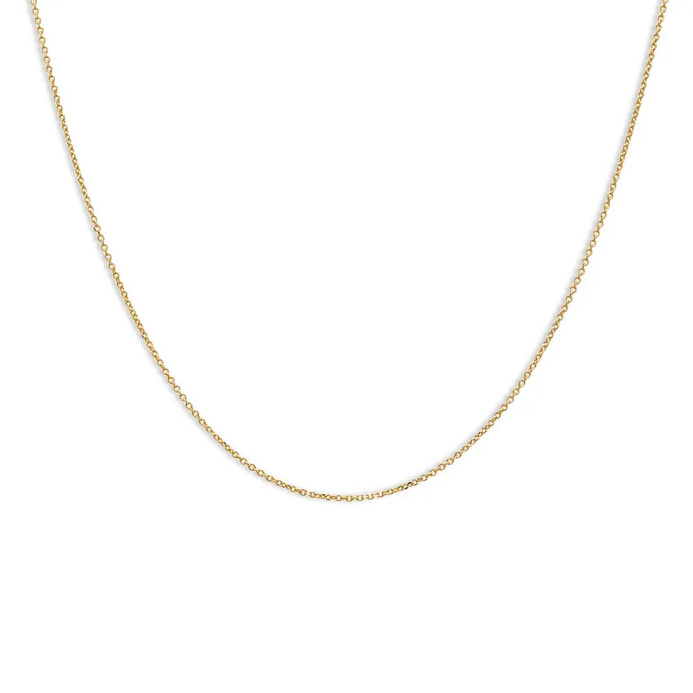 Dainty Cable Chain Necklace 14K sold by Adina Eden's