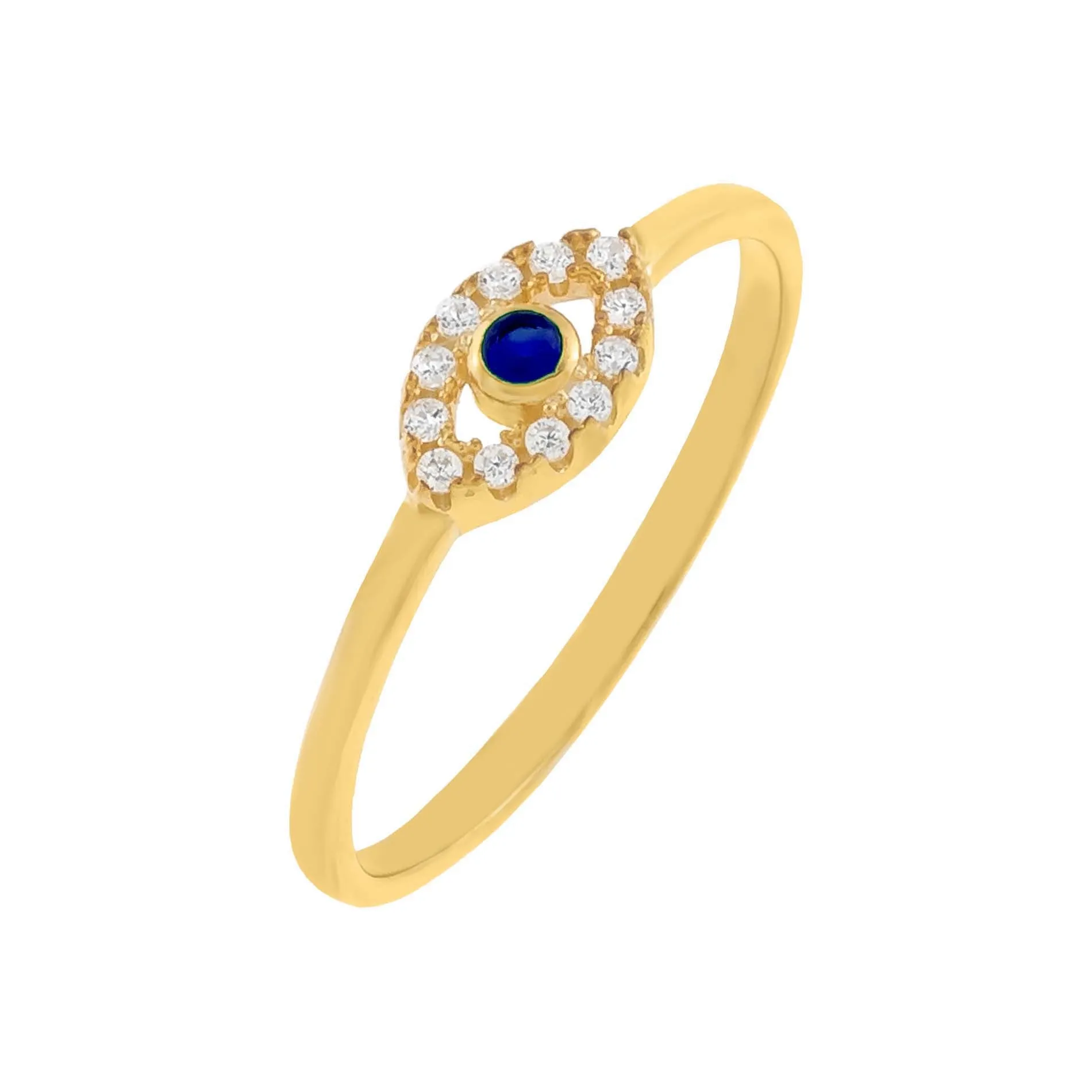 CZ Evil Eye Ring sold by Adina Eden's product image thumbnail 5